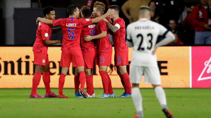 Weston McKennie scores for USA vs Cuba